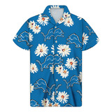 Camisa Hawaiana Tipo Detroit Lions Leones