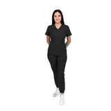 Uniforme Quirurgico Jogger Mujer Antifluidos Negro