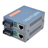 Par De Conversor Fibra Gigabit 20km Transceiver Htb-gs-03