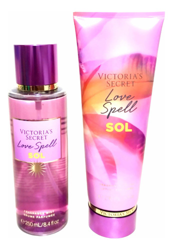 Set Victorias Secret Body Mist 250ml Y Crema Love Spell Sol