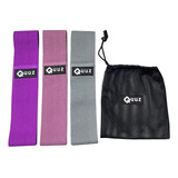 Set De 3 Hip Band De Tela Elastica + Bolso