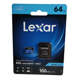 Memoria Micro Sdxc 64gb Lexar 633x V30 Ultra Rapida Para 4k