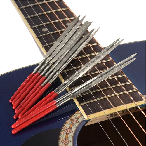 Limas Diamantadas Cejilla Multiuso Guitarra Bajo Luthier S.