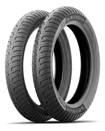 Llanta 100/90-18 + 2.75-18 Michelin City Extra Uso Sn Camara