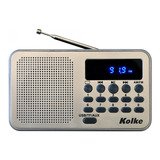 Radio  Kolke Kpr-364 Digital Portátil Color Plateado
