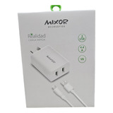 Cargador Mixor Realidad 4,4a 2 Usb + Cable Micro Usb V8