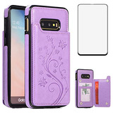 Funda Para Samsung Galaxy S10e Morado Piel Sintetica