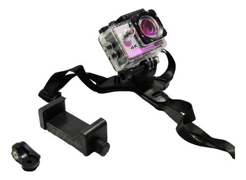 Soporte Base Casco Para Gopro Soporte Celular Menton Moto