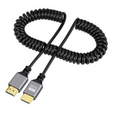 Cabo Hdmi Para Hdmi Espiral Enrolado 4k 60hz 50cm/1m