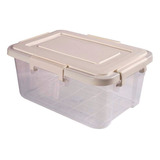 Organizador Multiuso Blanco Con Tapa Plastico 37x26cm Silmar