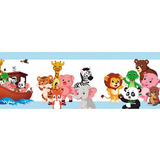 Papel Parede Decorar Bichinhos Safari Infantil 15 X 125cm 