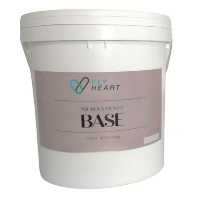 Microcemento Blanco Fly Heart Base 10 Kg Para Pisos Paredes Muebles | Envío gratis