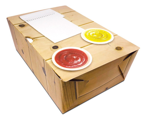 Caixa Embalagem Porção E Combo Delivery M Colorido - 100 Un