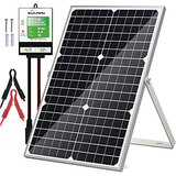 Panel Solar De 30w, Cargador Solar De 12v Kit + Control...