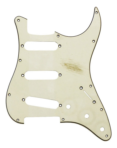 Pickguard Hosco Sc-g3rw3p Relic White Stratocaster Sss 3pl