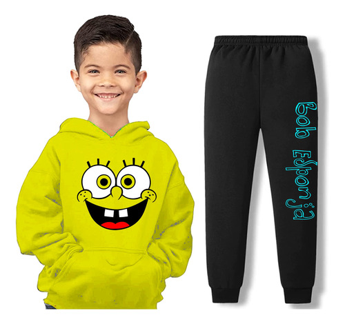 Conjunto Buzo Y Pantalón De Bob Esponja / Animacion 