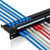 Patch Panel Con 24 Puertos Ethernet Rj45 Cat6 Lysymixs