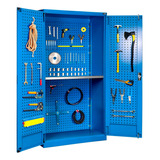 Armario Storage Compat 102x40x200cm Para 800 Kg Color Azul