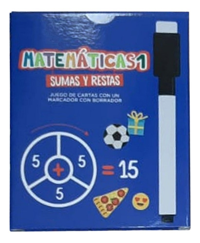 Juego De Cartas Didactico Para Aprender Sumas Y Restas 