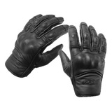 Guantes Moto Cuero Cortos Gp 23 Invierno Racer Abrigo Frio ®