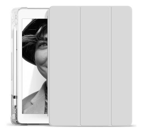 Funda Para iPad 9.7 Transparente 5°/6° Gen. Ranura Lápiz