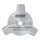 Lâmina Para Roçadeira 255mm 3 Pontas Furo 1'' Thompson