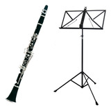 Kit Clarinete Cl 200 New York + Estante De Partitura S2