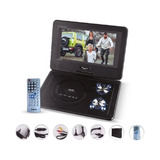 Mini Dvd + Tv Televisor Portátil Color, Usb, Sd, 220v/12v