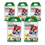 Filme Instax Mini Instantâneo Fujifilm - Kit 100 Fotos