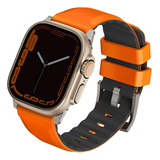 Correa / Pulsera Para Apple Watch - Marca Uniq Modelo Linus - Naranja