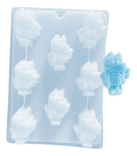 Molde Perrito Bluey Gelatinas Jabones Figuras De Yeso