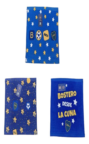 Pack X 2! Toallitas Individuales Boca River 30x30 Licencia