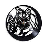Reloj De Pared Kovides Con Diseño De Mariposa De 12.0 En, He