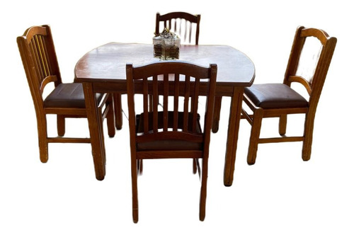 Comedor Minimalista En Madera De Pino - 4 Personas