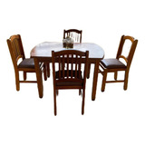 Comedor Minimalista En Madera De Pino - 4 Personas