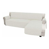 Funda Para Sofa Easy-going En Forma De L Color Marfil Suave