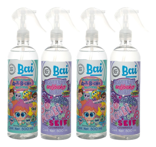 Bai Distroller Desinfectante 500 Ml - Mix 4 Pack
