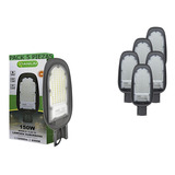 Lampara Led Luminaria 150w Suburbana 12000lm Exterior 5 Pzas