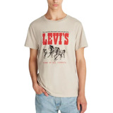 Remera Levis Estampada Graphic Set In Neck Hombre Beige