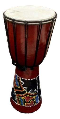 Djembe 40 Cm Instrumento De Indonesia Artesanal Cuero-madera