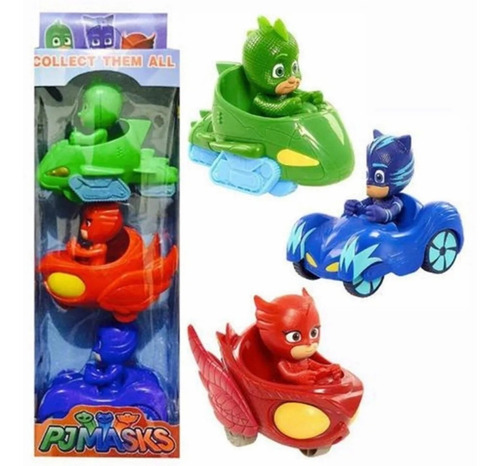 Kit 3 Carrinho Pjmasks Menino Gato Corujita Lagartixo Oferta