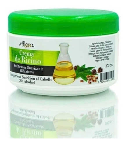 Crema Keratina Ricino 300g Flora