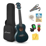 Donner Concierto Ukelele Profesional 23 Pulgadas Caoba Ukel