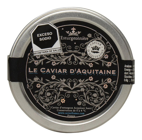 Caviar De Esturión 50 Gr Lata L'esturgeonniere Francia