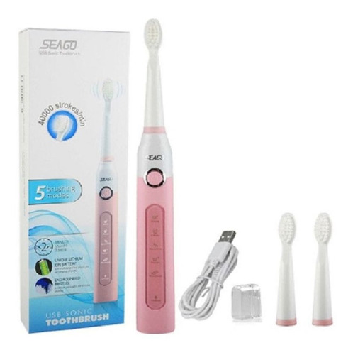 Escova Dental Elétrica Seago Sg - 507  + 2 Refis
