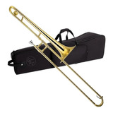 Trombon A Vara Tenor Bronce Estuche Rigido Stagg Profesional