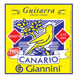 Kit 6 Encordoamento Guitarra Giannini Canario 010 Gesgt10