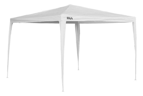 Tenda Gazebo De Ferro 3x3m Desmontável Branco Kala