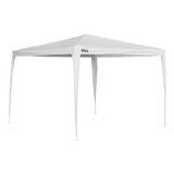 Tenda Gazebo De Ferro 3x3m Desmontável Branco Kala