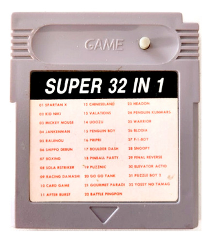 Juego Game Boy Super 32 In 1